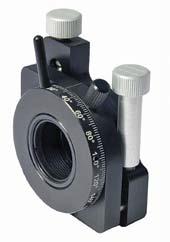 Kinematic Double Optical Mount of Side Drive with Adjustable Polarizer Holder